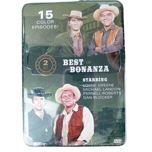 Bonanza Best Of 2 DVD Set Collector's Edition New Metal Tin 15 Episodes 12 Hours